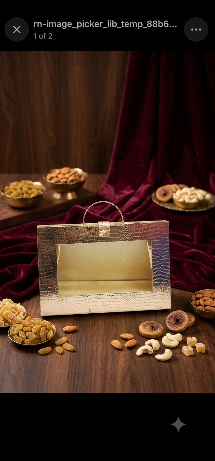 Crocodile Leatherette Gift Basket