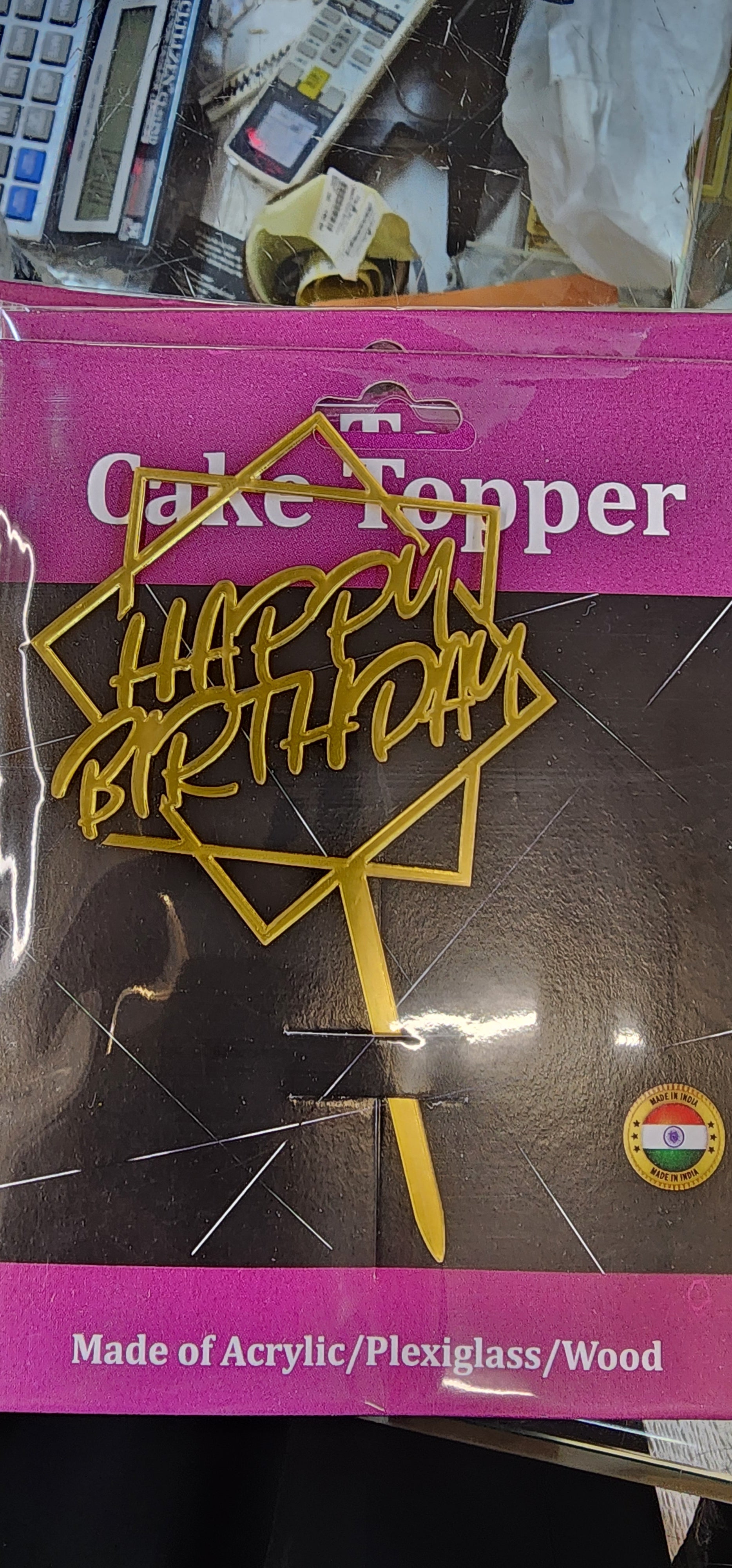 Happy birthday topper
