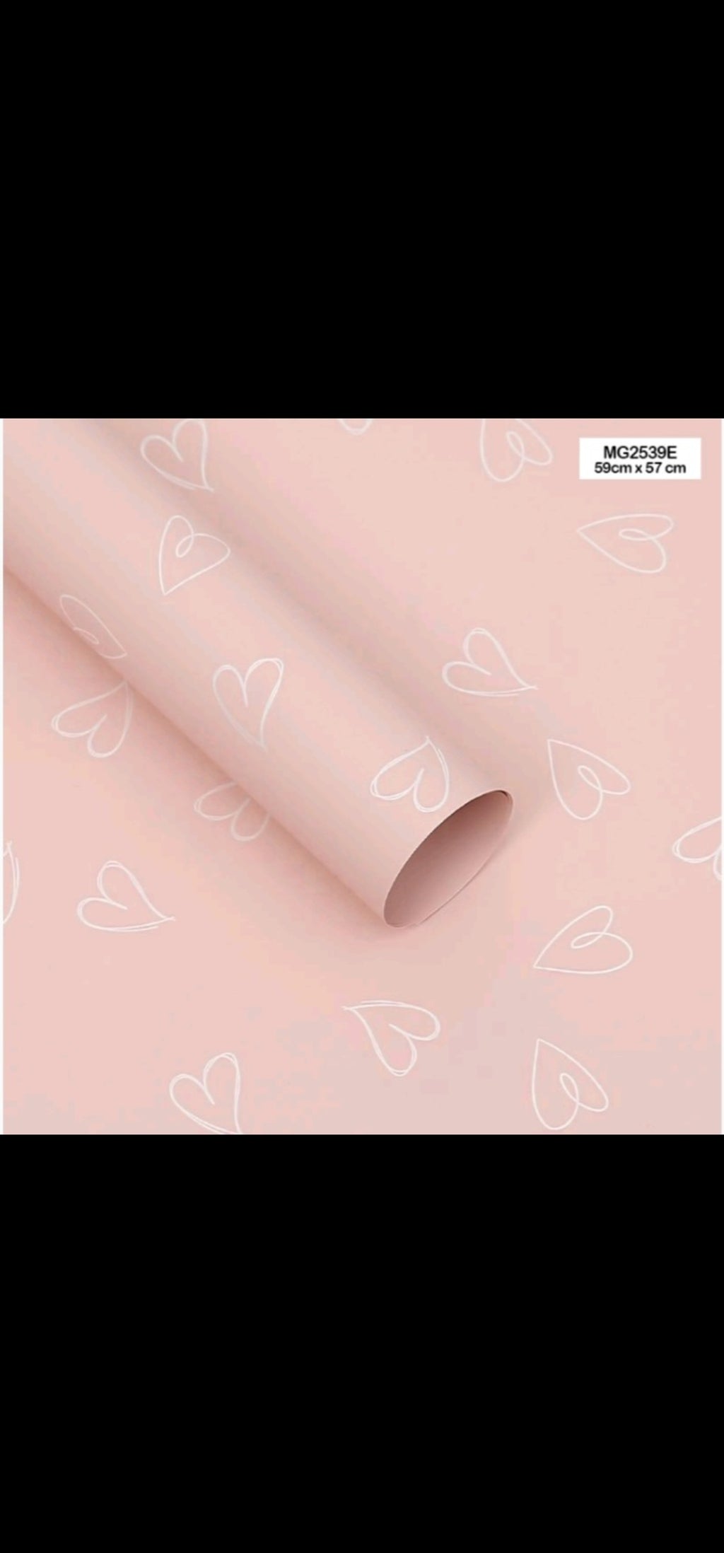 Bouquet wraping heart design