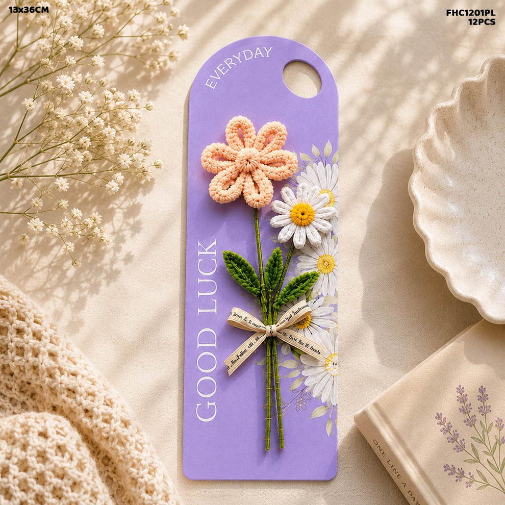 Flower Holder Card Purple