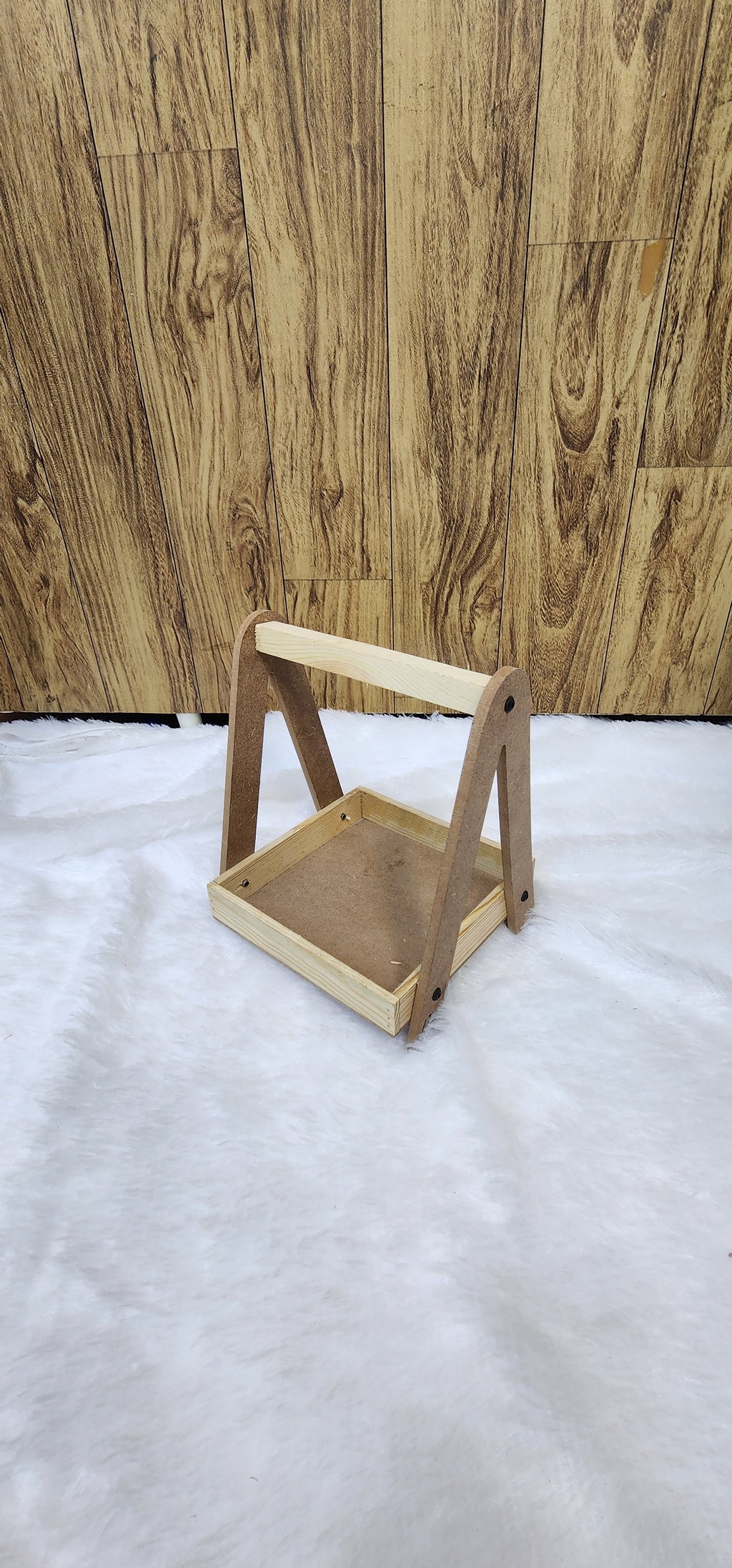 Wooden hanging tray