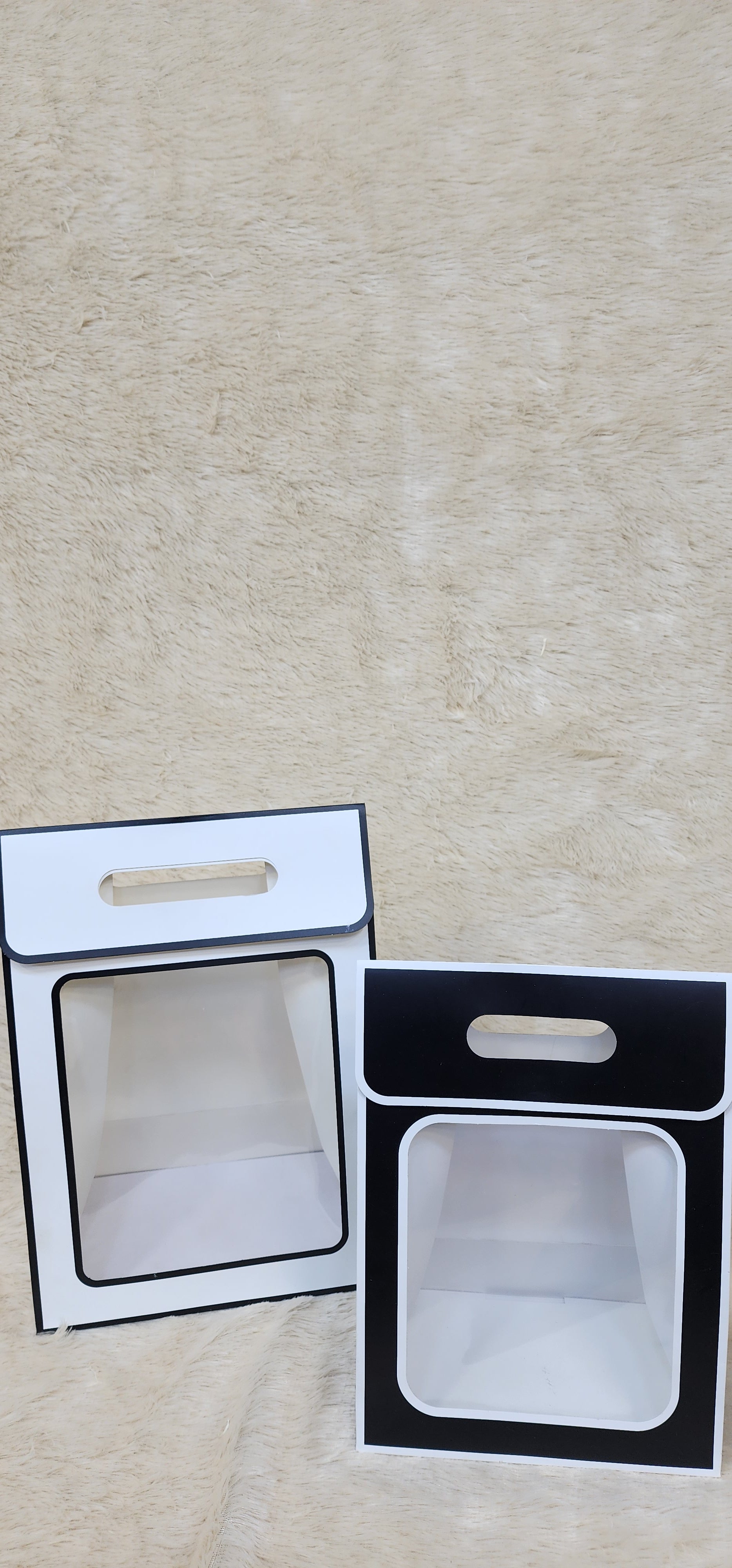 Window paper gift bag