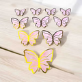 Exquisite Gold-Edge Decorative Butterflies – Pack of 10