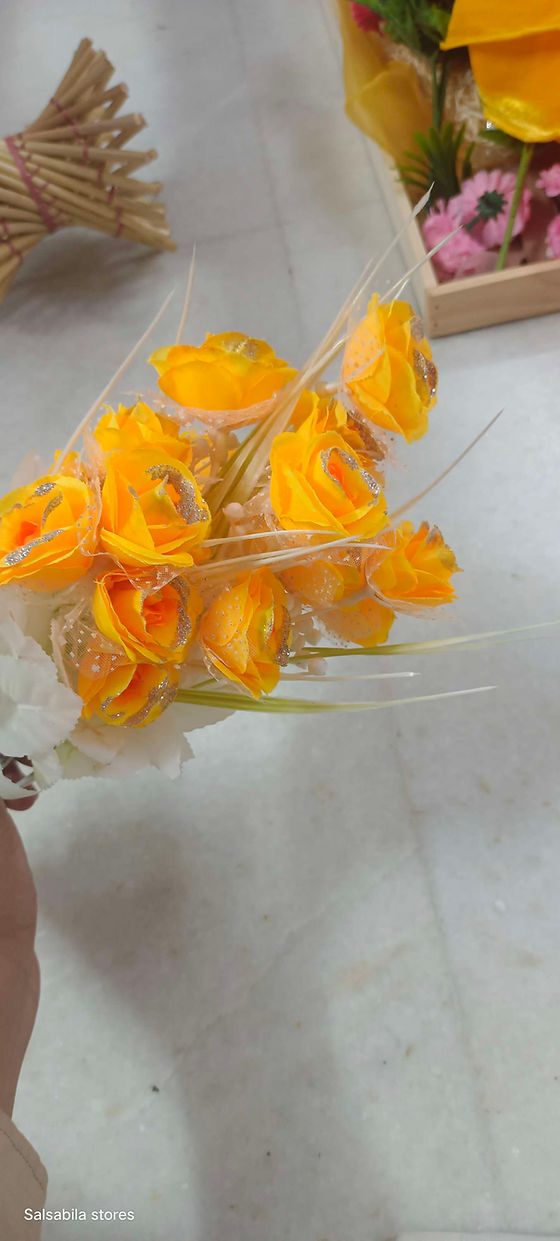 Glitter small roses bunch