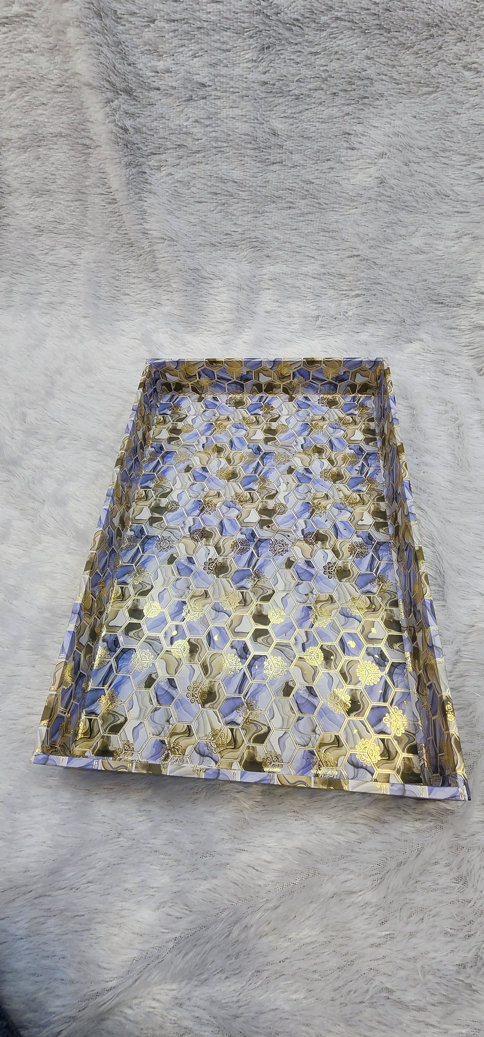FANCY MDF TRAY OF 3 SET