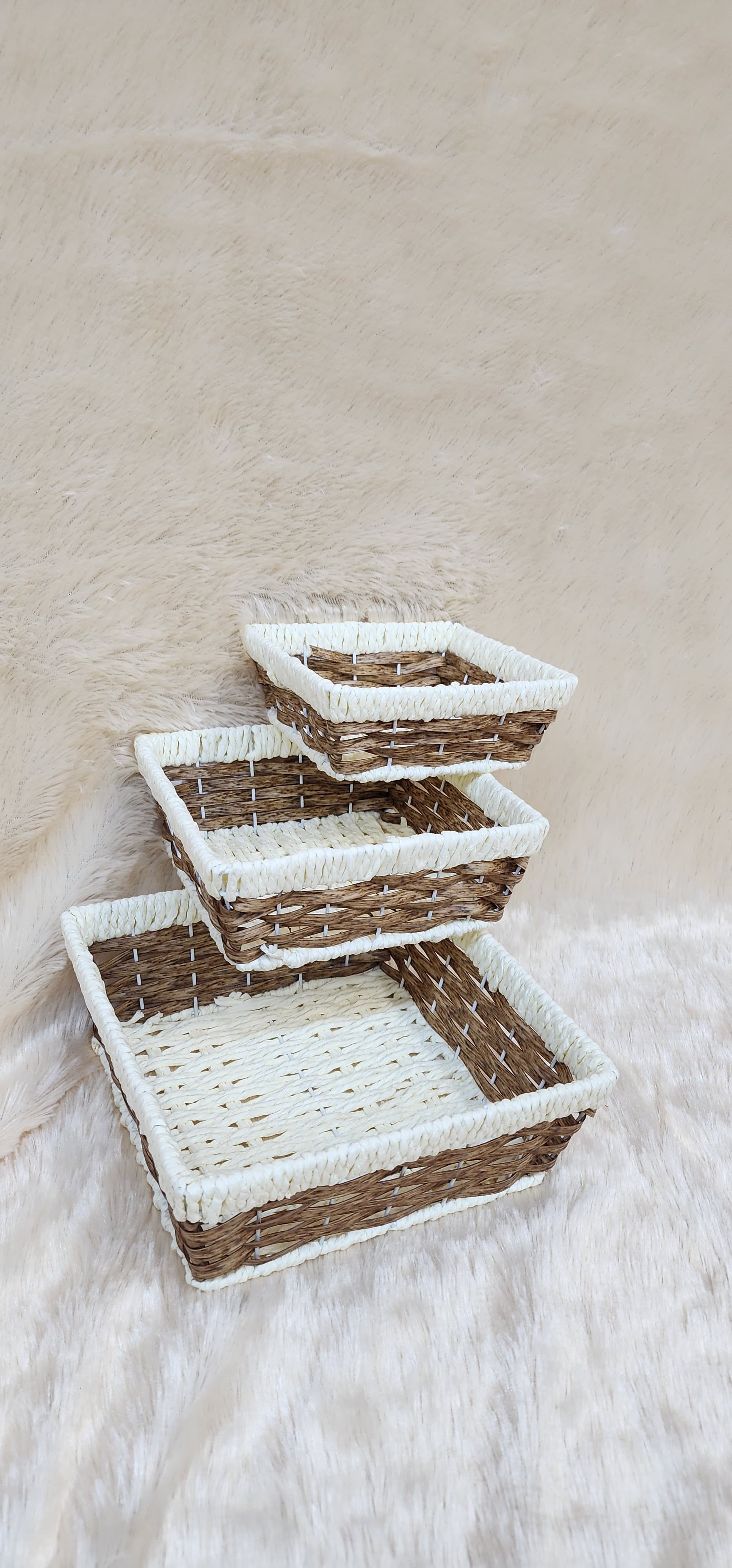 Set of 3 Woven Multi purpose Basket