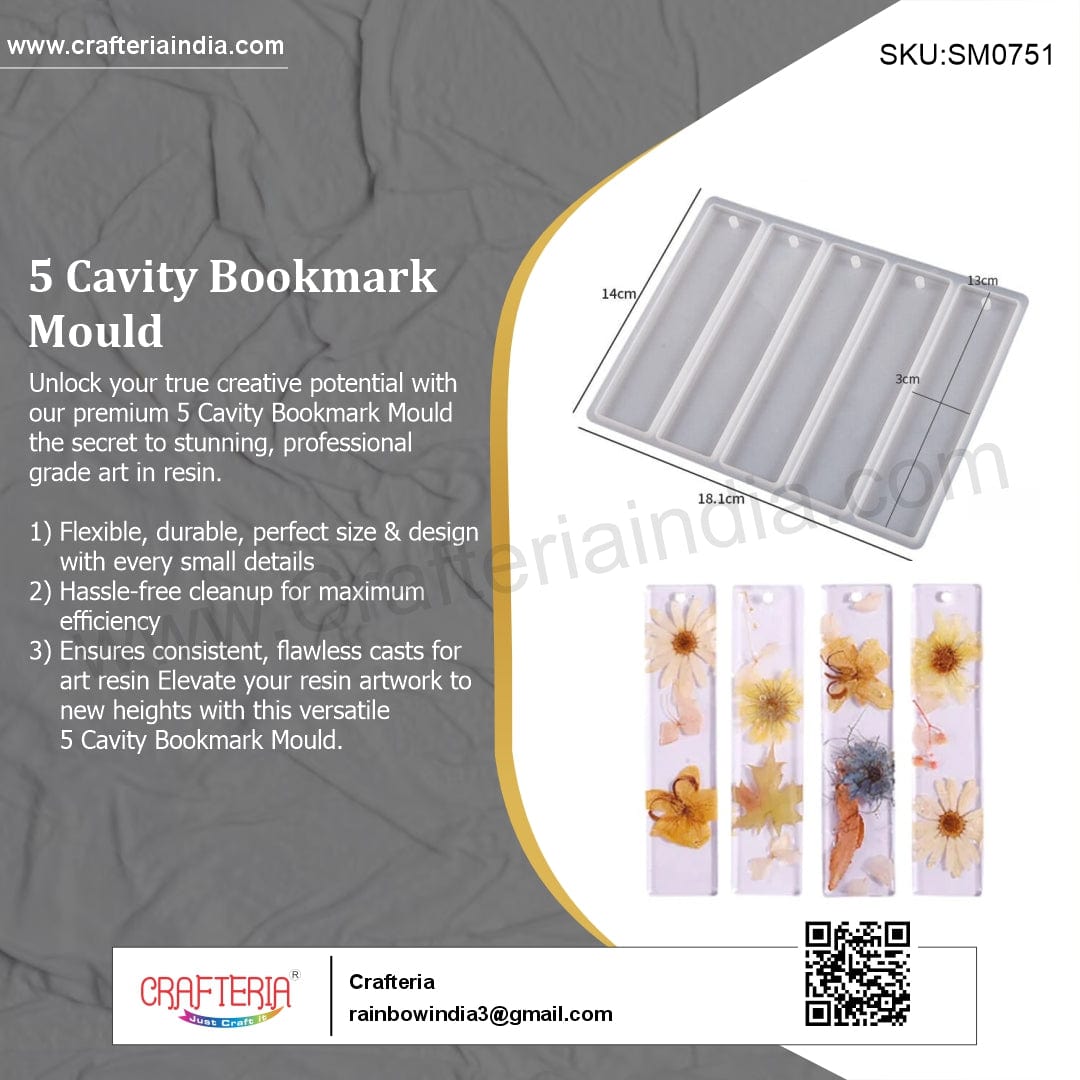 5 Cavity Bookmark Mould