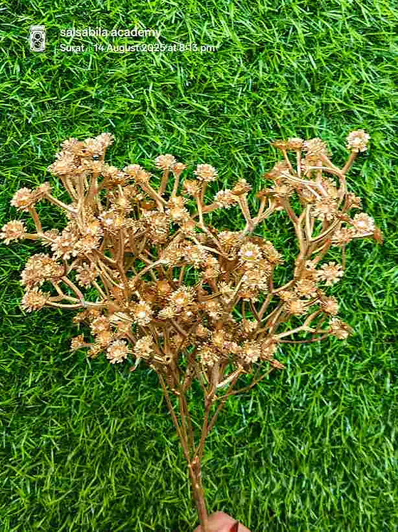 Artificial Golden leaves gypsy bunch