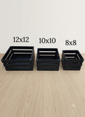 Black Wooden Hamper Boxes