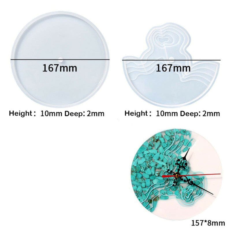Ocean Clock Dial Set Of 2 Mould