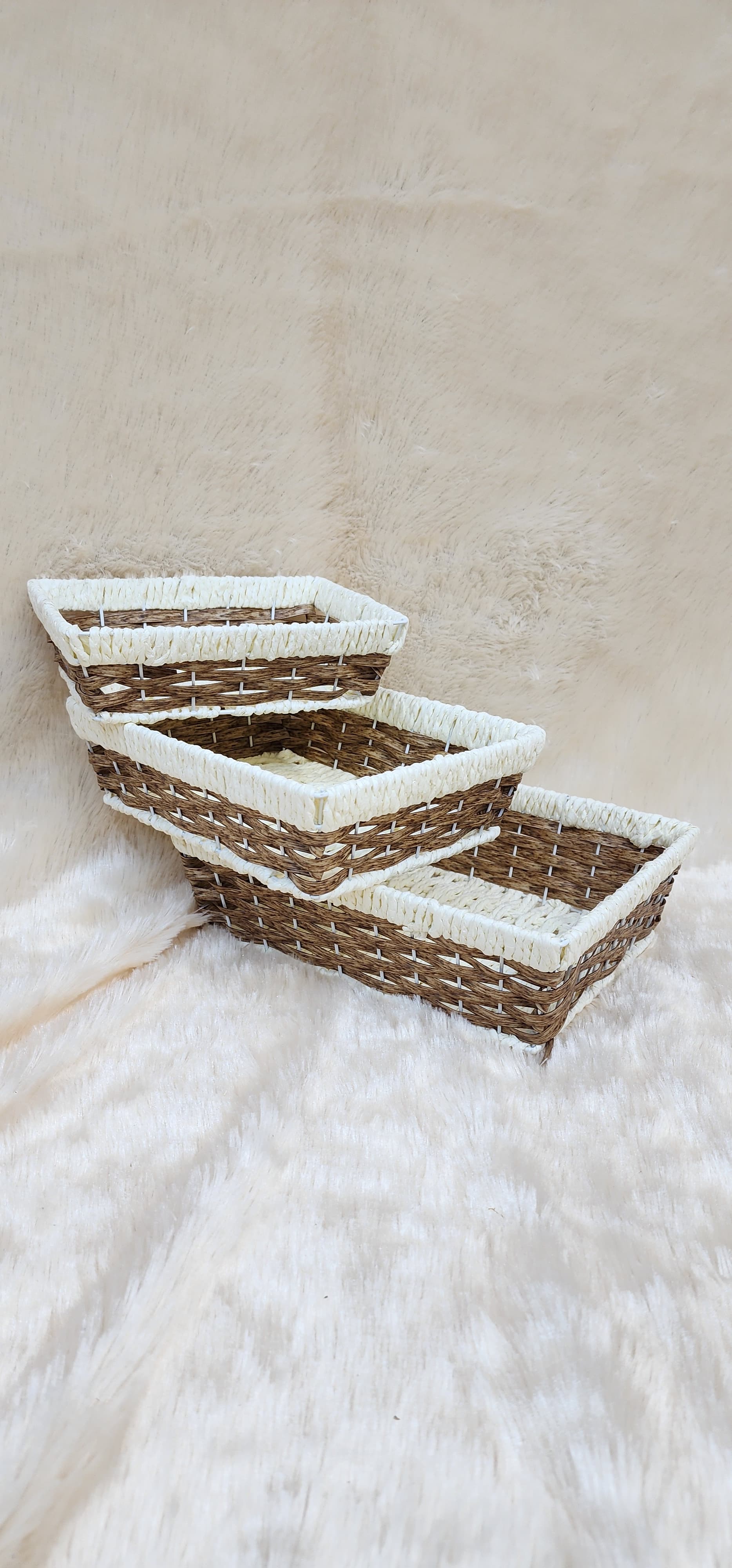Set of 3 Woven Multi purpose Basket