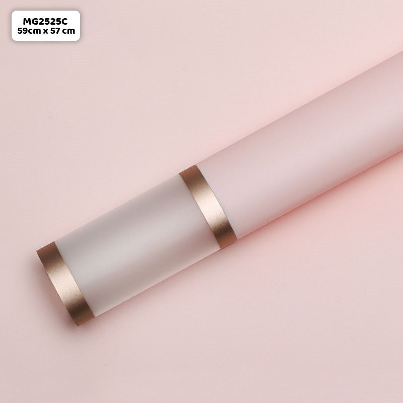 Bouquet Paper double color golden border [peach]