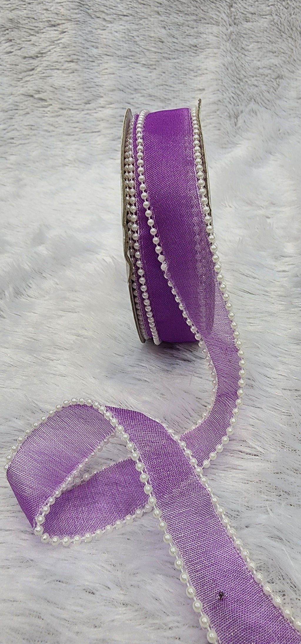 Pearl Edge Organza Ribbon – Decorative Gift Wrapping Ribbon