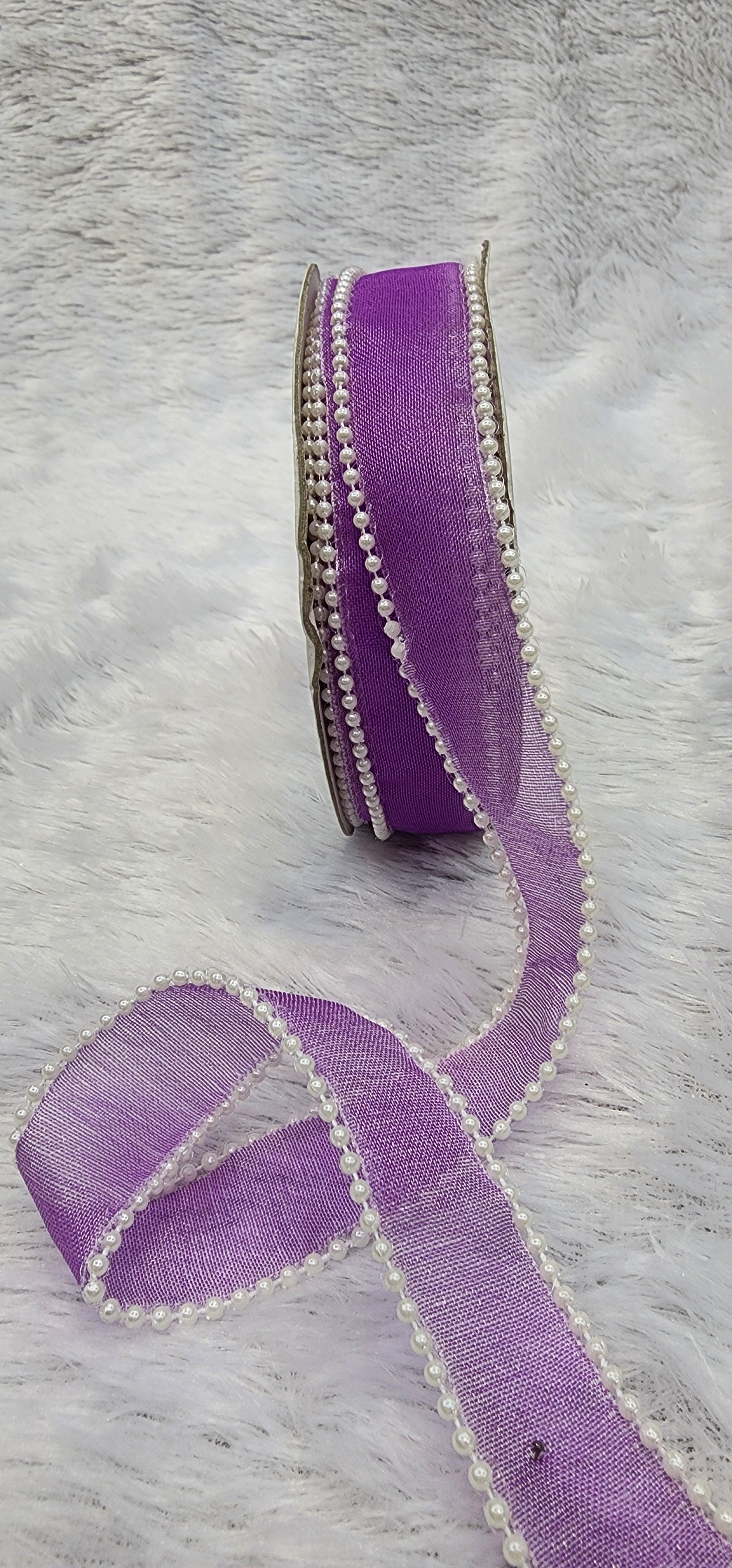 Pearl Edge Organza Ribbon – Decorative Gift Wrapping Ribbon