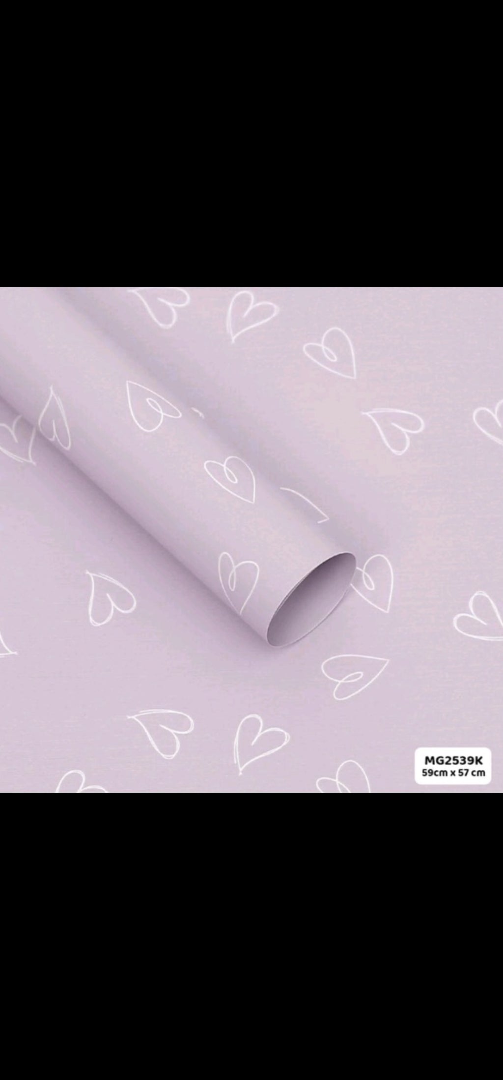 Bouquet wraping heart design