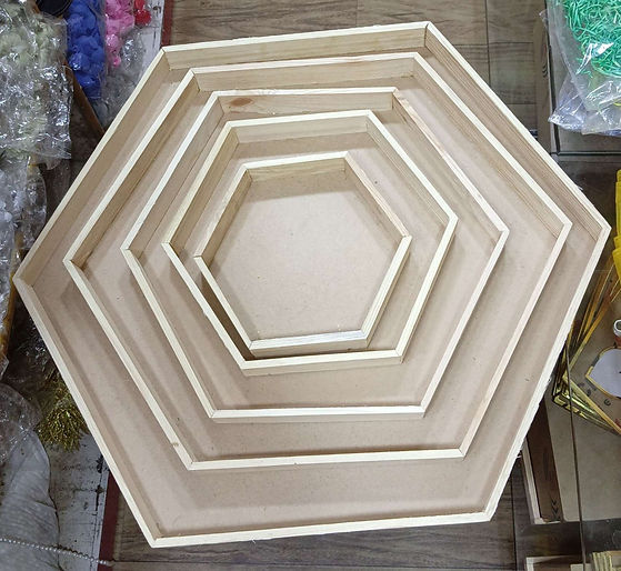 Hexagon tray MDF