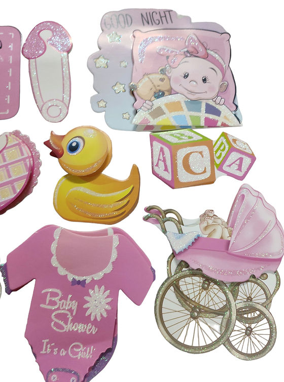 Baby Girl Sticker Topper